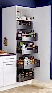 Teleskopik Raylı Kiler Sepeti (Çekmeceli Tip)