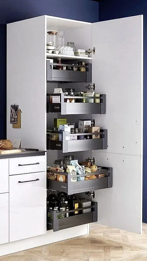 Teleskopik Raylı Kiler Sepeti (Çekmeceli Tip)